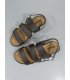 SH164 - Buckle Triple Strap Slide Sandals